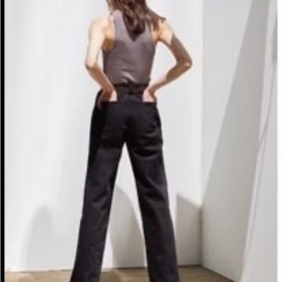 Thakoon Black High Waisted Denim pant. Sz 2. $145 - Picture 2 of 10